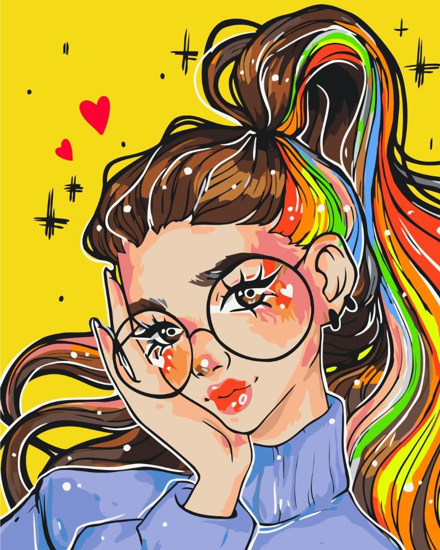 Картина по номерам Brushme Яркий образ 40x50 см (BS53519)