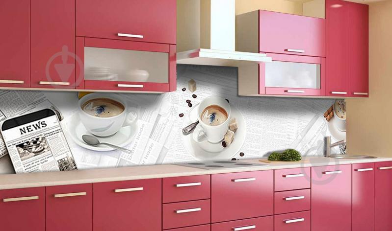 Наклейка виниловая кухонный фартук Zatarga "Утро Кофе" 600х2500 мм (Z181382) - фото 6