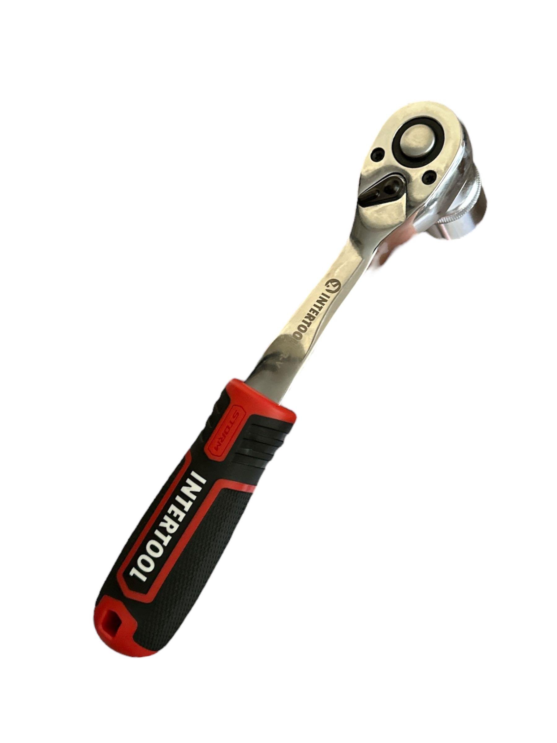 Набор инструментов Cr-V STORM INTERTOOL ET-8056 1/2"&1/4" (27387912) - фото 4