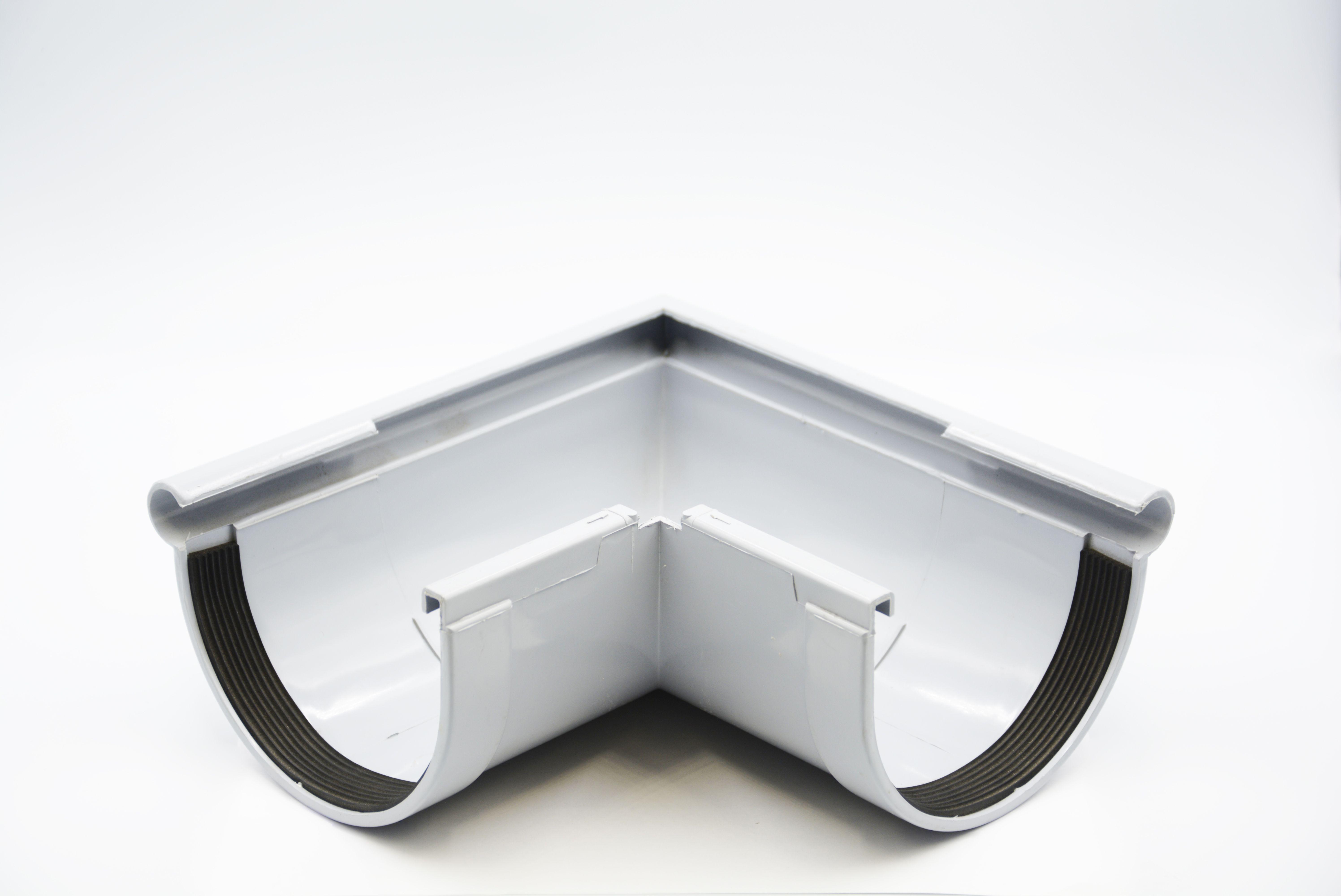 Кут ринви зовнішній RAINWAY 90° D 90 мм Сірий RAL 7040 (10.090.09.005.RW) Кут ринви зовнішній RAINWAY 90° D 90 мм Сірий RAL 7040 (10.090.09.005.RW)