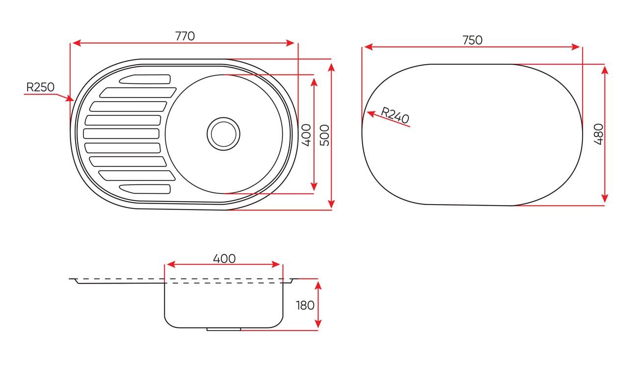 Мойка кухонная Lemax нержавеющая сталь сифон (LE-5003 DE) - фото 6 Мойка кухонная Lemax нержавеющая сталь сифон (LE-5003 DE) - фото 6