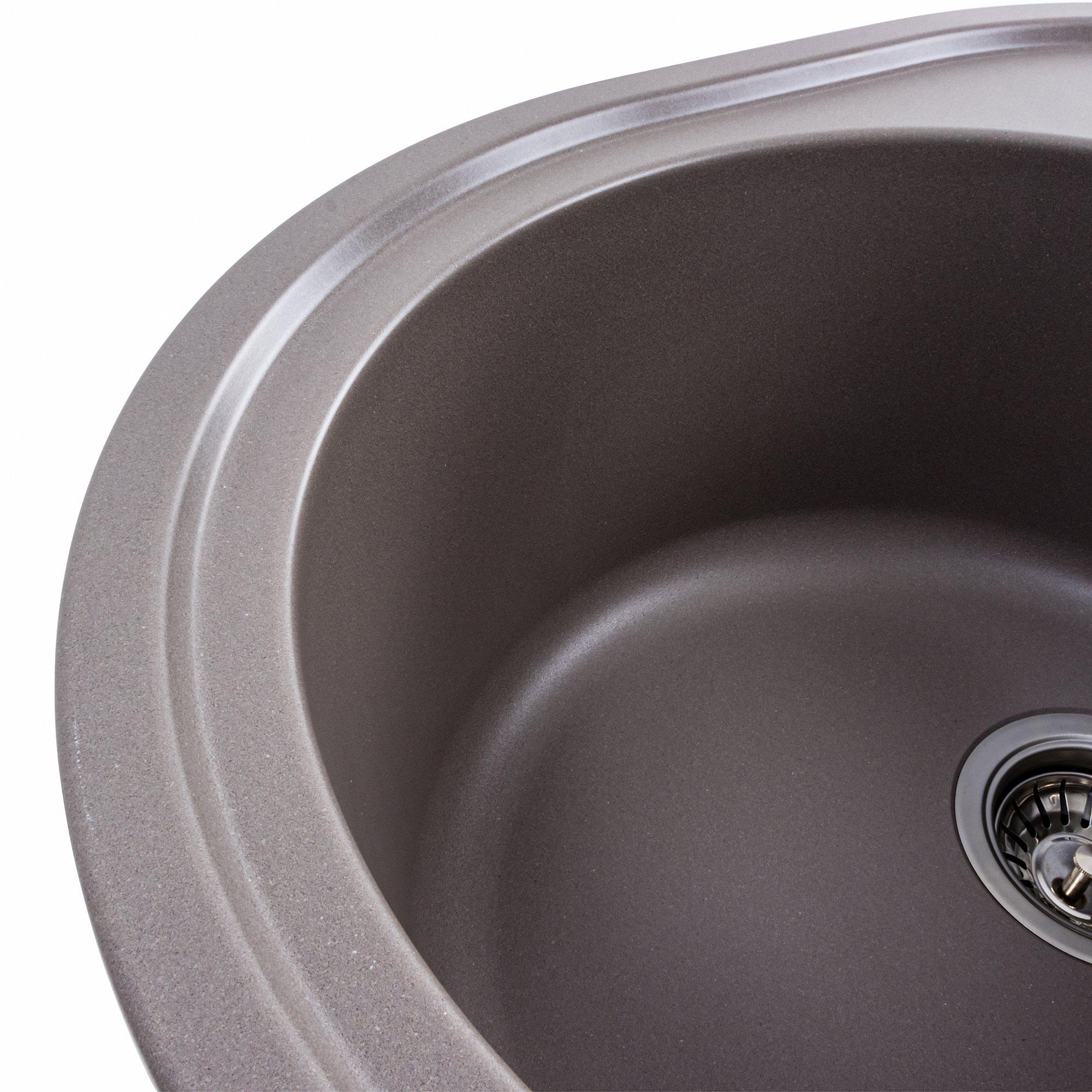 Мийка для кухні гранітна Platinum 6250 SOUL матова Дюна - фото 4