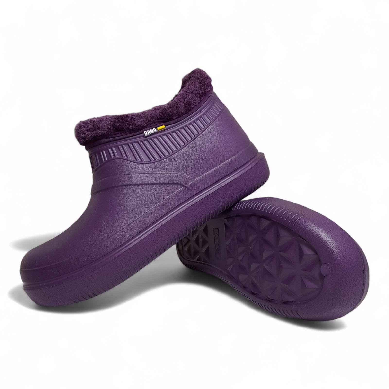 Галоши женские высокие утепленные dagostyle с декоративным мехом р. 39 25,5 см Фиолетовый (2764531892) - фото 6 Галоши женские высокие утепленные dagostyle с декоративным мехом р. 39 25,5 см Фиолетовый (2764531892) - фото 6