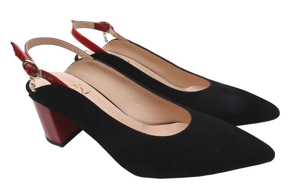 Туфли женские Aquamarin из замши р. 39 Черный (1767-20LT)