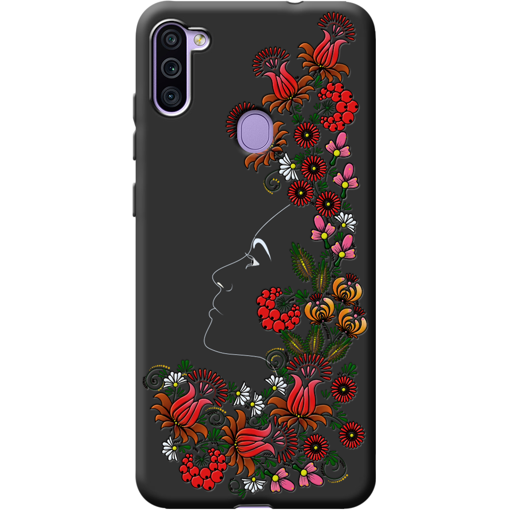 Чехол Boxface Samsung M115 Galaxy M11 3D Ukrainian Muse Черный силикон (39780-bk64-40216)