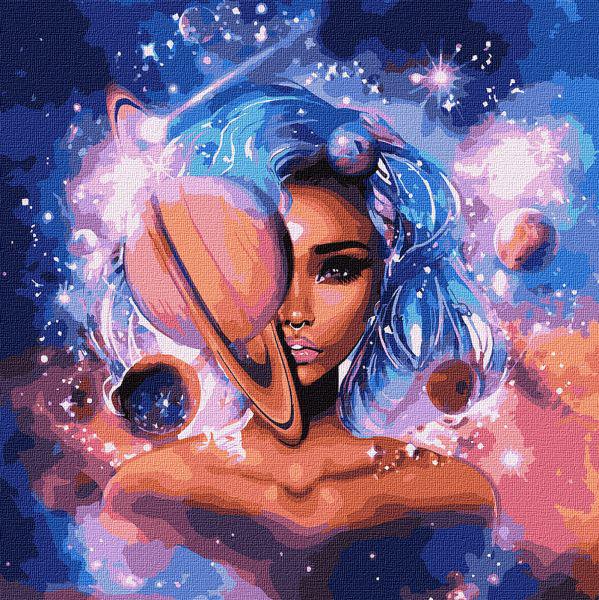 Картина по номерам Повелительница вселенной с красками Металлик