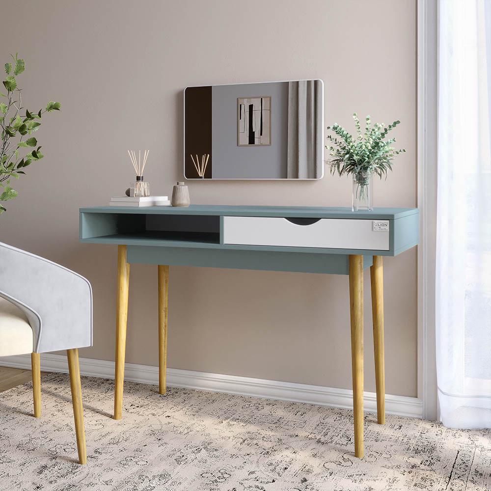 Письменный стол Lion Сканди-1 Нимфея Альба/Гранит серый (Lion-041196)