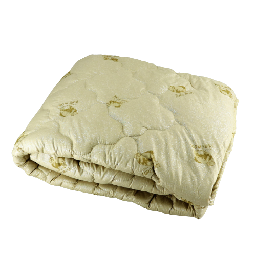 Одеяло закрытое Pure Wool на овечьей шерсти микрофибра полуторное 145х210 см Желтый (22-1-3903549) - фото 2