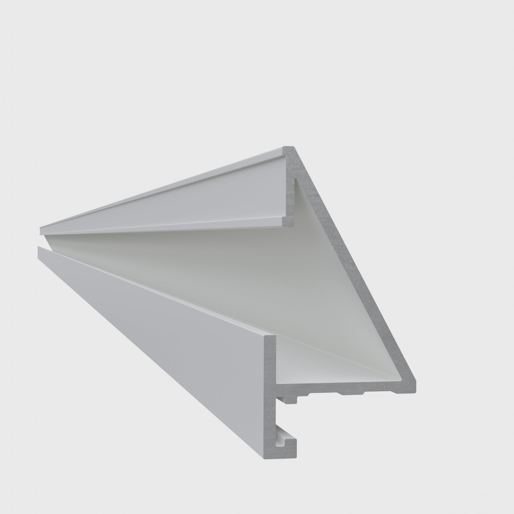 Микроплинтус алюминиевый Thinline SVM-302W 25x2600 мм Белый (25470410) - фото 7