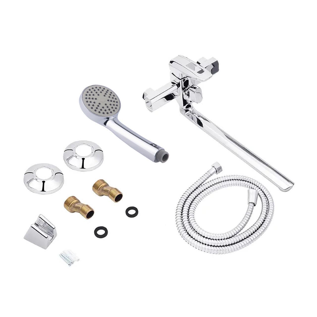 Змішувач кран для ванни з душем WAL GMT2-A133DR довгий вилив (2493753028) - фото 8