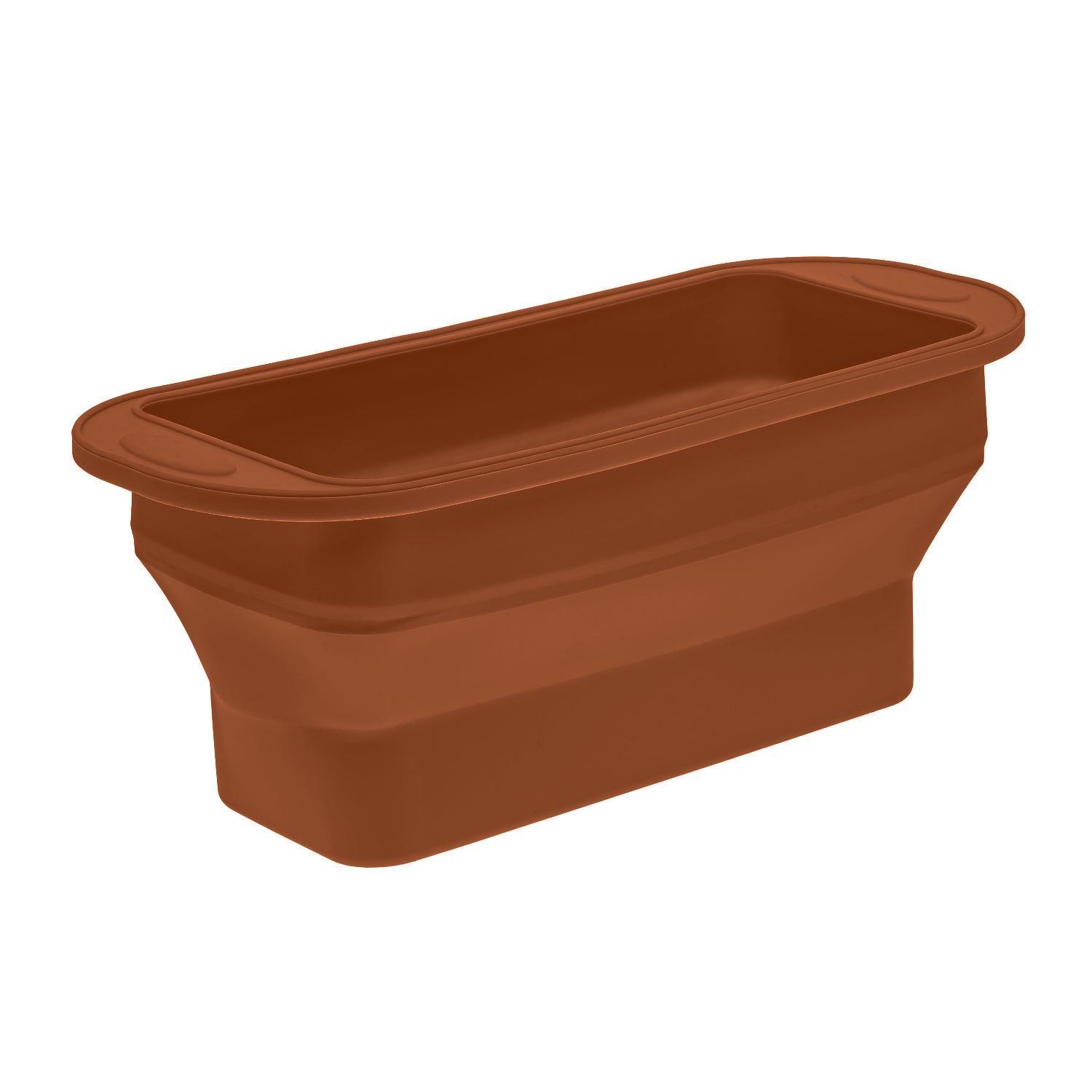 Форма для випікання хліба силіконова 29,5х12,3х11 см Коричневий (87150) - фото 7