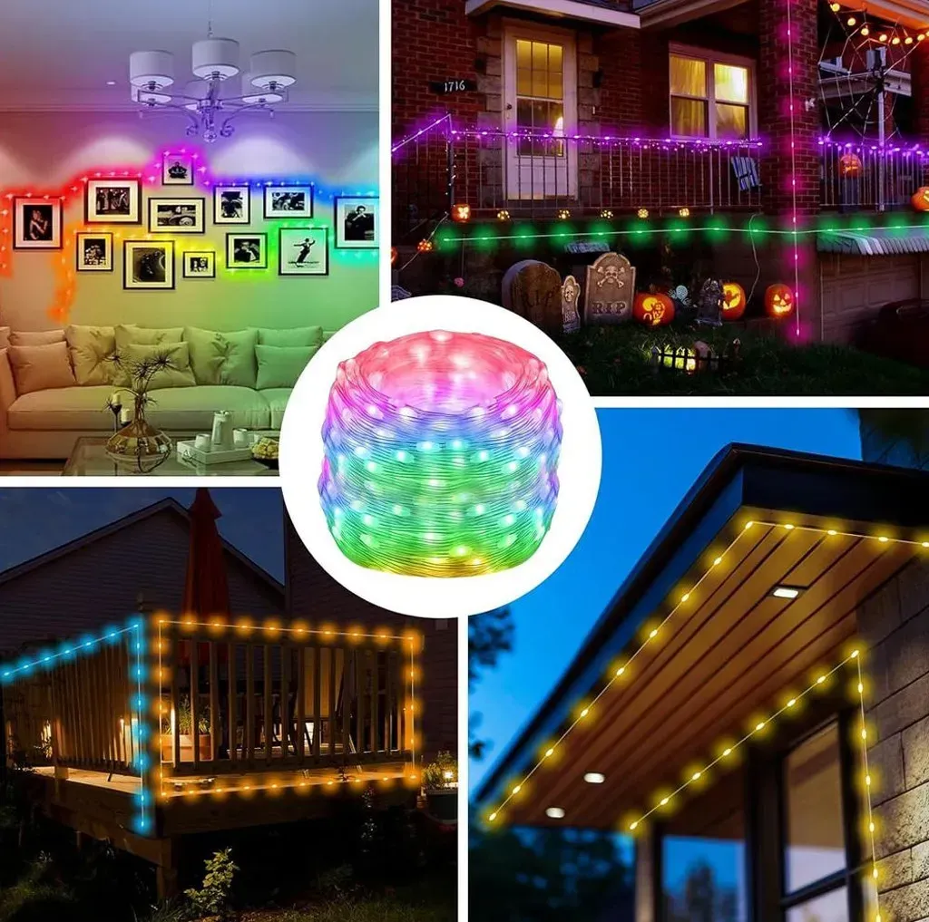 Гирлянда от USB 20 м 200 LED с пультом Разноцветный (234588390) - фото 4