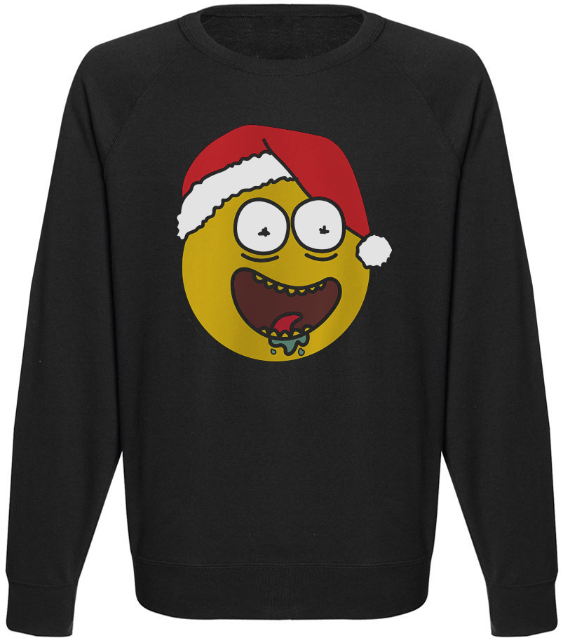 Світшот чоловічий новорічний Rick Christmas Smiley XL Чорний (35658) Світшот чоловічий новорічний Rick Christmas Smiley XL Чорний (35658)