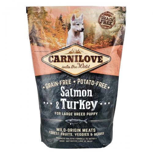 Корм сухой для щенков и молодых собак больших пород Carnilove Salmon&Turkey 1,5 кг Корм сухой для щенков и молодых собак больших пород Carnilove Salmon&Turkey 1,5 кг