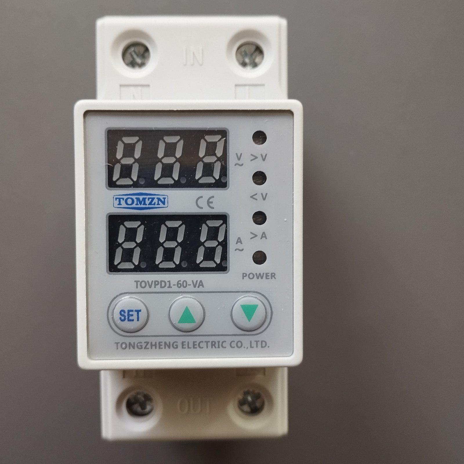 Реле контролю TOVPD1-60-EC 60A на DIN рейку 220В 60A 230V LED Білий (2612940103) - фото 4