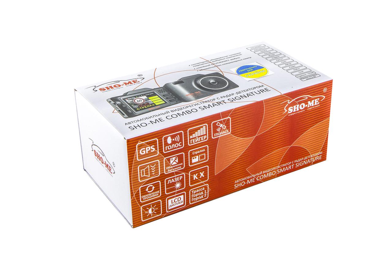 Видеорегистратор мобильный Sho-Me Combo Smart Signature с GPS/WiFi/с ночной съемкой - фото 3 Видеорегистратор мобильный Sho-Me Combo Smart Signature с GPS/WiFi/с ночной съемкой - фото 3