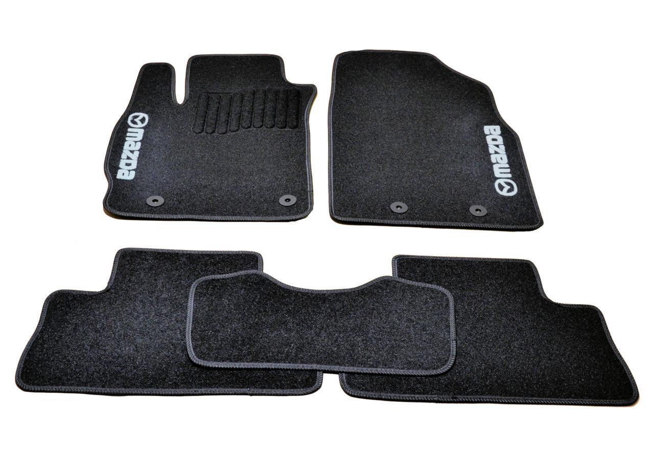 Килимки в салон ворсові для Mazda CX-7 2006-2012 5 шт. Чорний (1398313049)