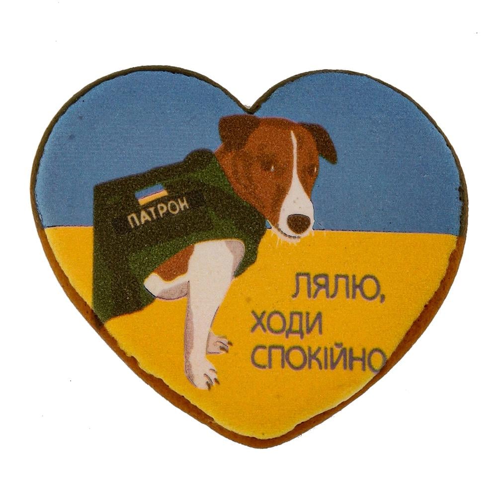 Пряник с принтом Крафт Печенье Патриотический Патрон 45 г