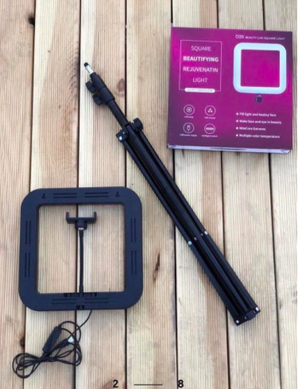 Квадратна лампа LED Ring 30 см з тримачем и штативом (LR-2 VP) - фото 6 Квадратна лампа LED Ring 30 см з тримачем и штативом (LR-2 VP) - фото 6