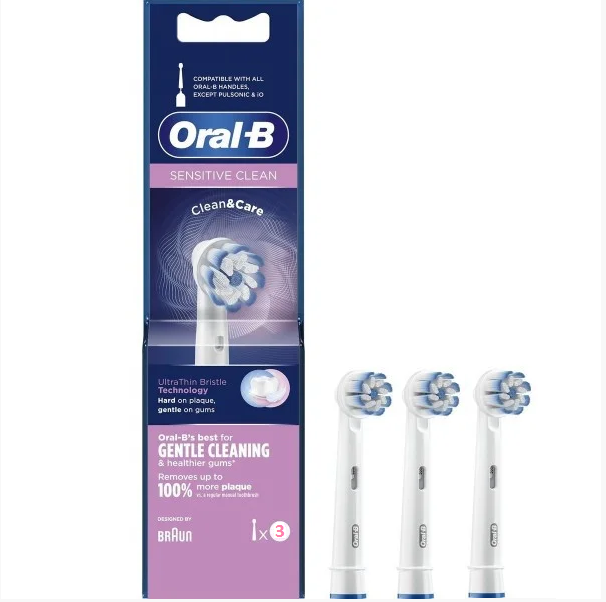 асадки для електричної зубної щітки Braun Oral-B Sensitive Cleane 3 шт. - фото 3