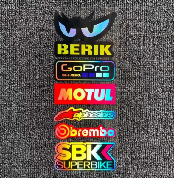 Наклейка Berik/GoPro/Motul/Alpinestars/Brembo/SBK Superbi 1 лист (2854278470)