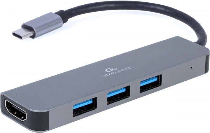 Концентратор USB-хаб Cablexpert USB-C 2-in-1 (A-CM-COMBO2-01)