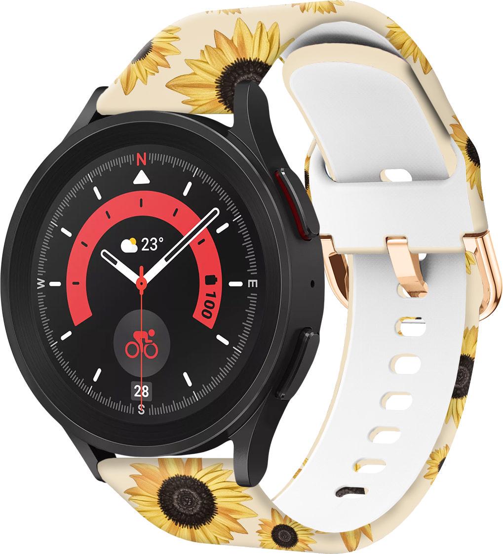 Ремінець силіконовий Colorful для Galaxy Watch 5 Pro Sunflower Powder (37736)