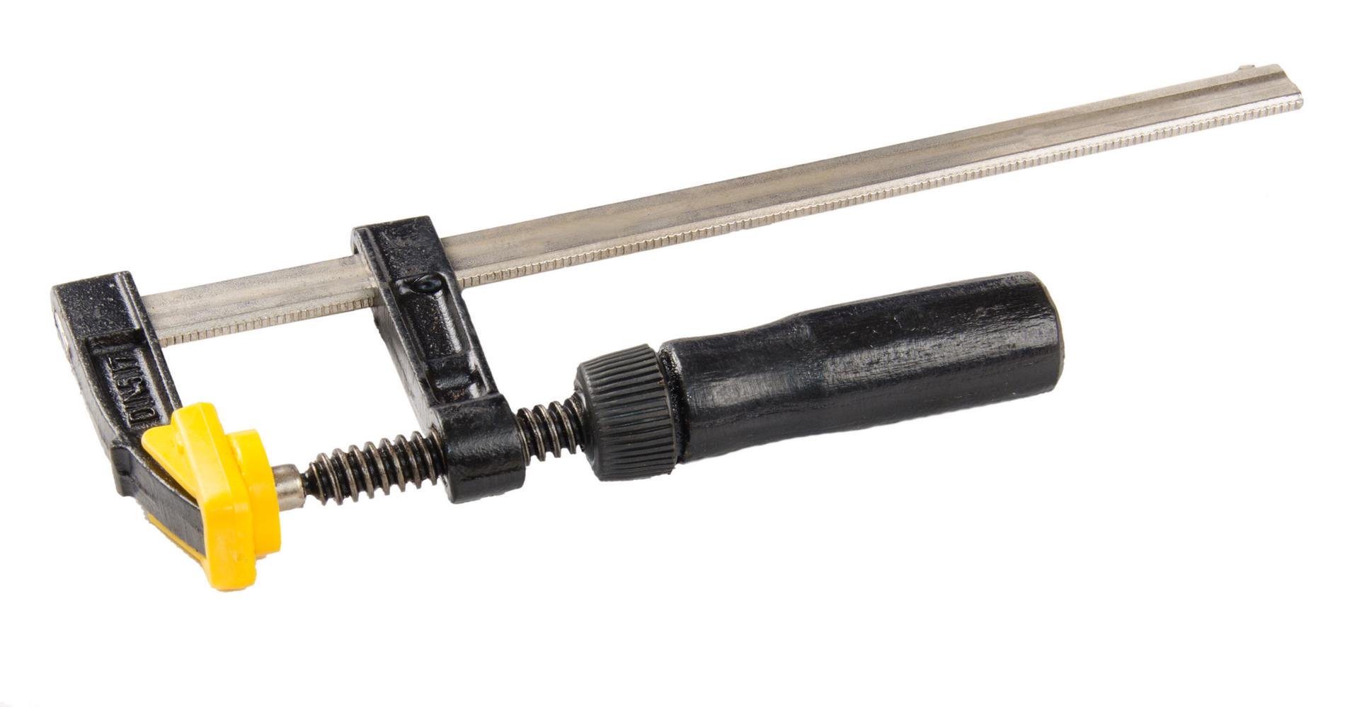 Струбцина столярная MasterTool F-Type DIN 5117 200х50 мм 1700 Н деревянная ручка (07-0001)