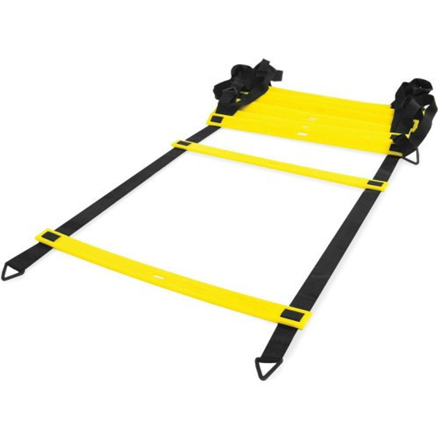 Драбинка координаційна AGILITY LADDER 16 шт. 8 м Чорний/Жовтий (LS3671-8)