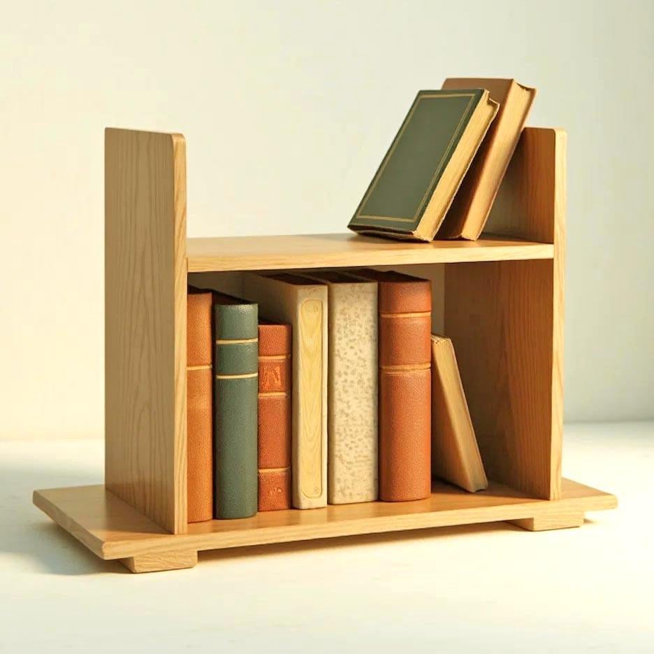 Полка книжная настольная из дерева Оливадо Карри (КПА-011603) Полка книжная настольная из дерева Оливадо Карри (КПА-011603)