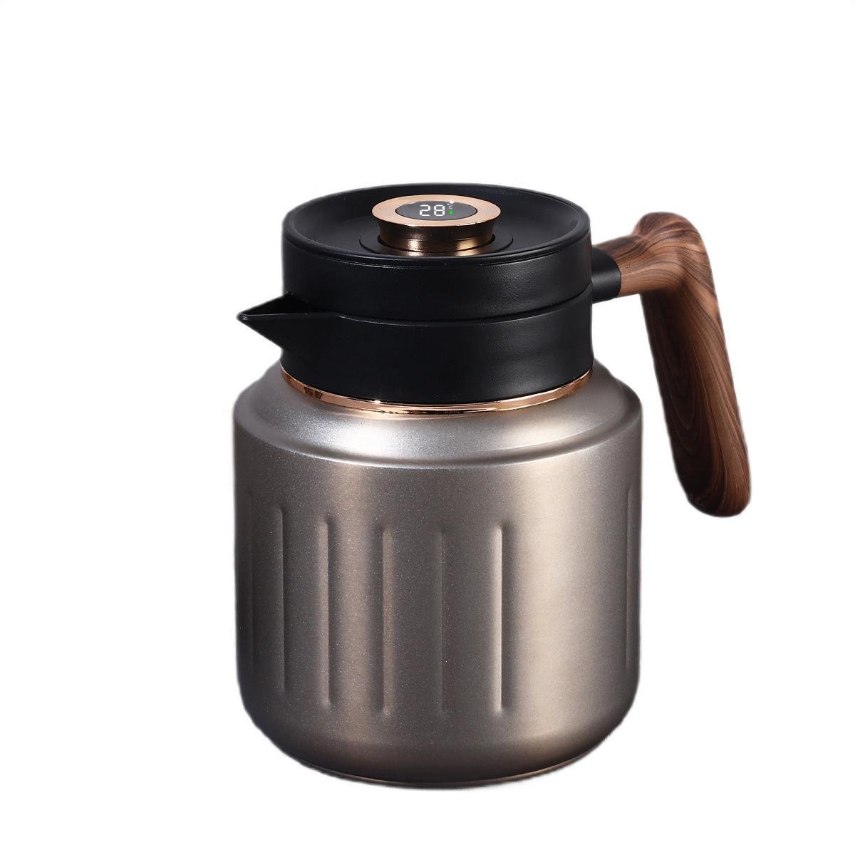 Чайник-термос з індикатором температури та заварником 1 л Сірий (2431237157) - фото 5 Чайник-термос з індикатором температури та заварником 1 л Сірий (2431237157) - фото 5