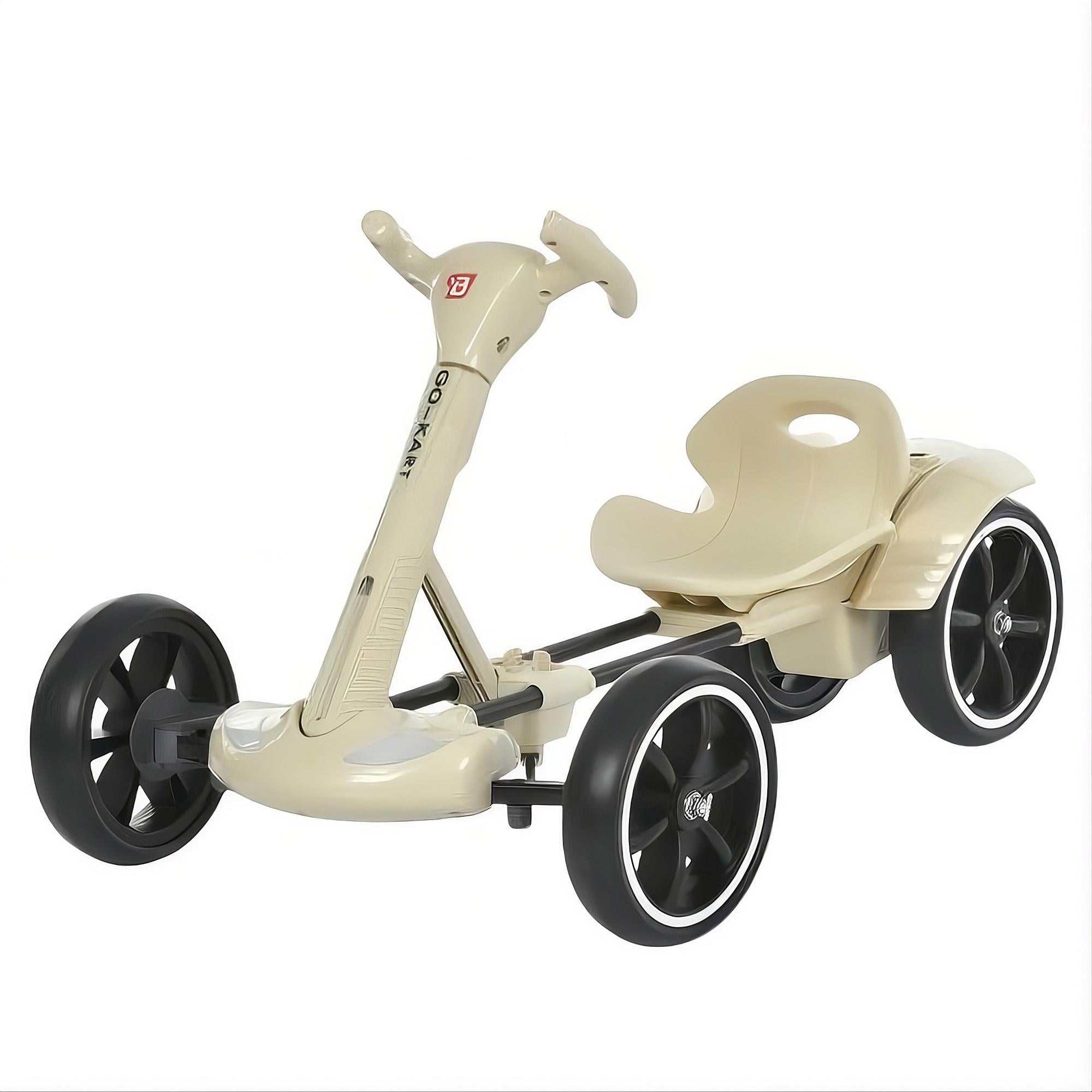 Детский электрокарт Bambi Kart M 6072EBR-13 с пультом управления/Bluetooth/музыкой и светом/EVA колеса/35W Бежевый (33165596)