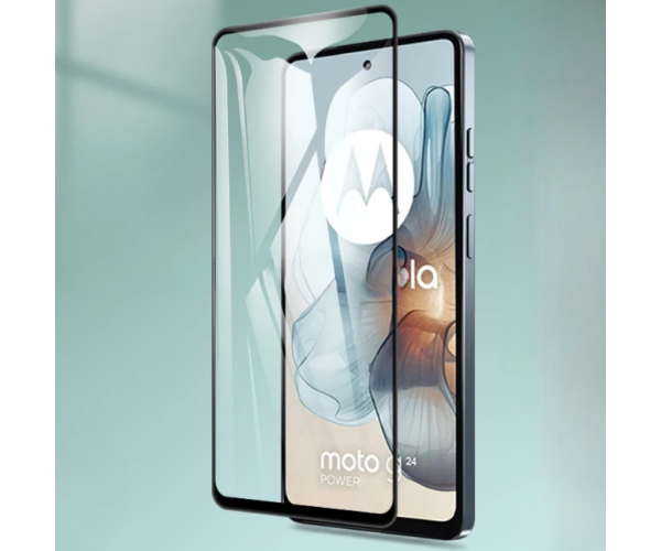 Захисне скло Full Screen Tempered Glass для Motorola Moto G24 / G24 Power, Black - фото 3