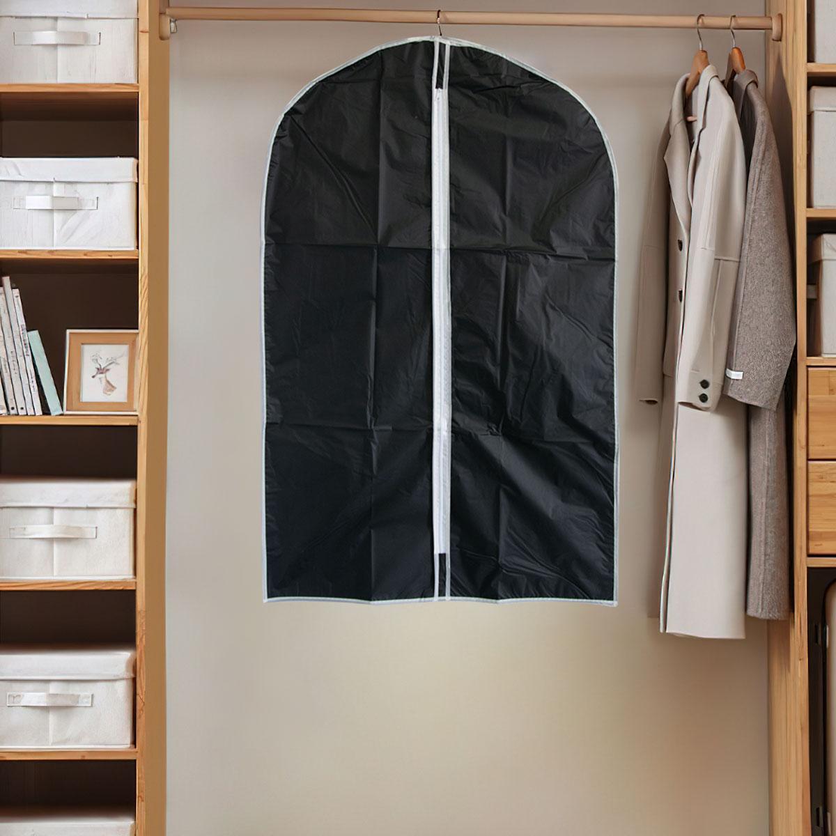 Чехол для костюма/рубашек Aijiale garment bag 90х59 см Черный (1010027-Black) - фото 2