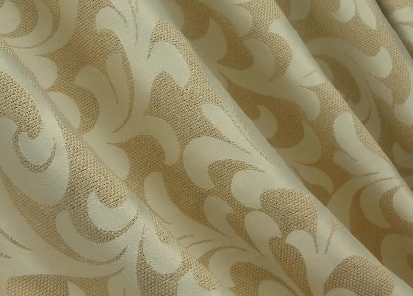 Ткань шторная лен/рогожка Вензель Бежевый (543ш) Ткань шторная лен/рогожка Вензель Бежевый (543ш)
