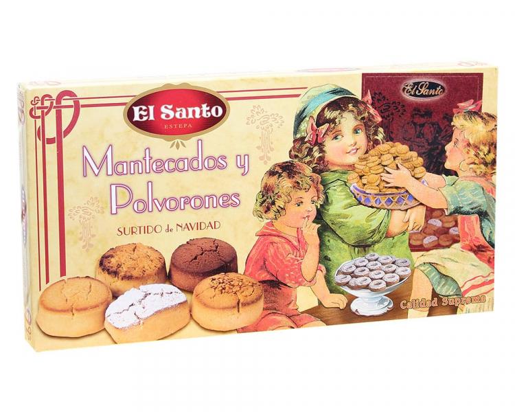 Печенье El Santo Mantecados y Polvorones с миндальной песочной начинкой 300 г (12073958)