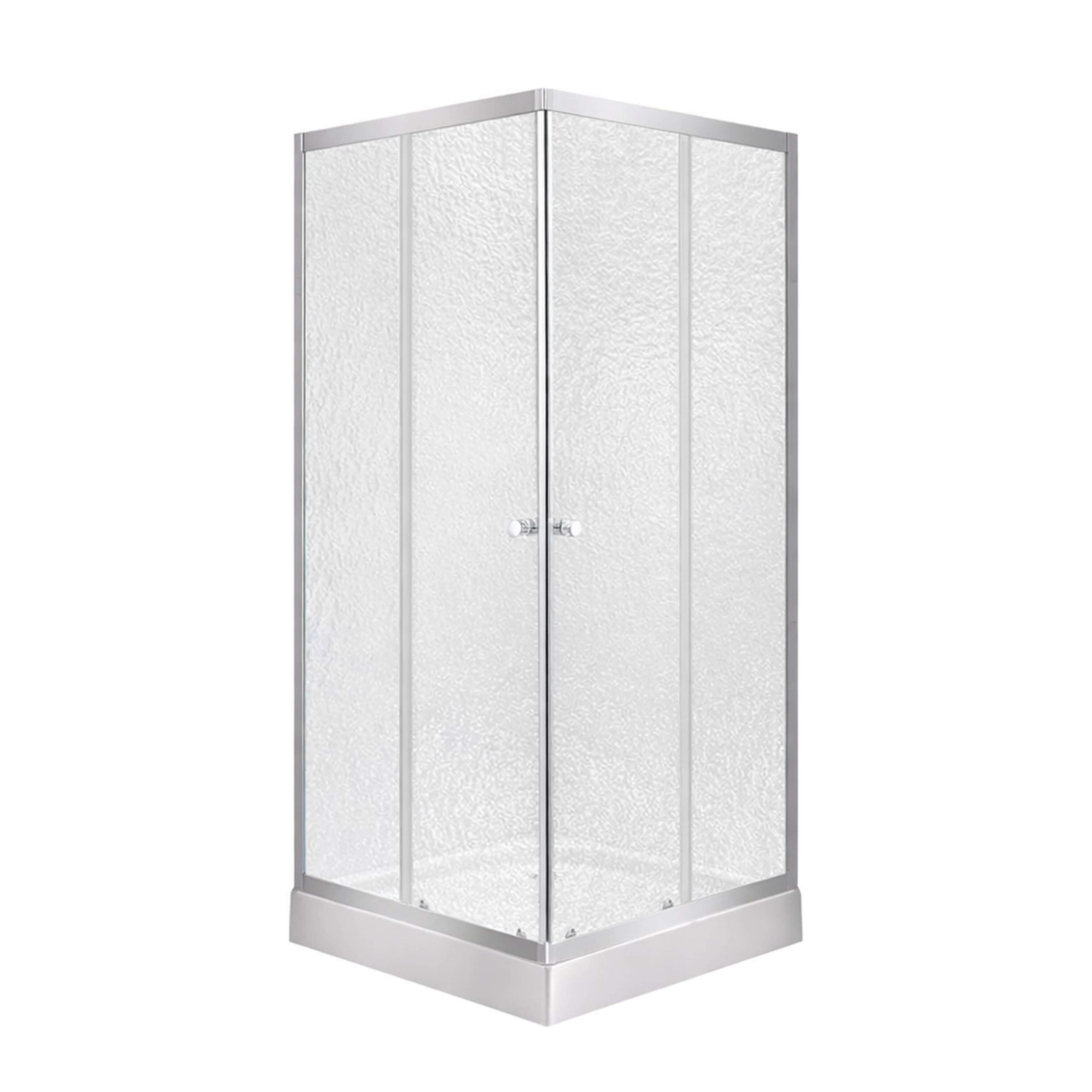 Душова кабіна Lidz Wawel SC90x90.SAT.LOW.FR скло Frost 4 мм та душовий піддон Lidz KAPIELKA ST 90x90х14 см