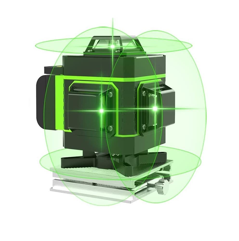 Лазерный уровень нивелир HILDA 4D Plus Full+LED с зеленым лучом на 16 линий 360 градусов - фото 7 Лазерный уровень нивелир HILDA 4D Plus Full+LED с зеленым лучом на 16 линий 360 градусов - фото 7