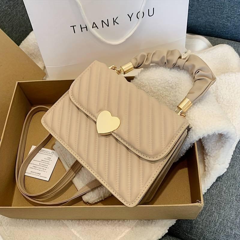 Женская сумка кросс-боди 6557 Бежевый