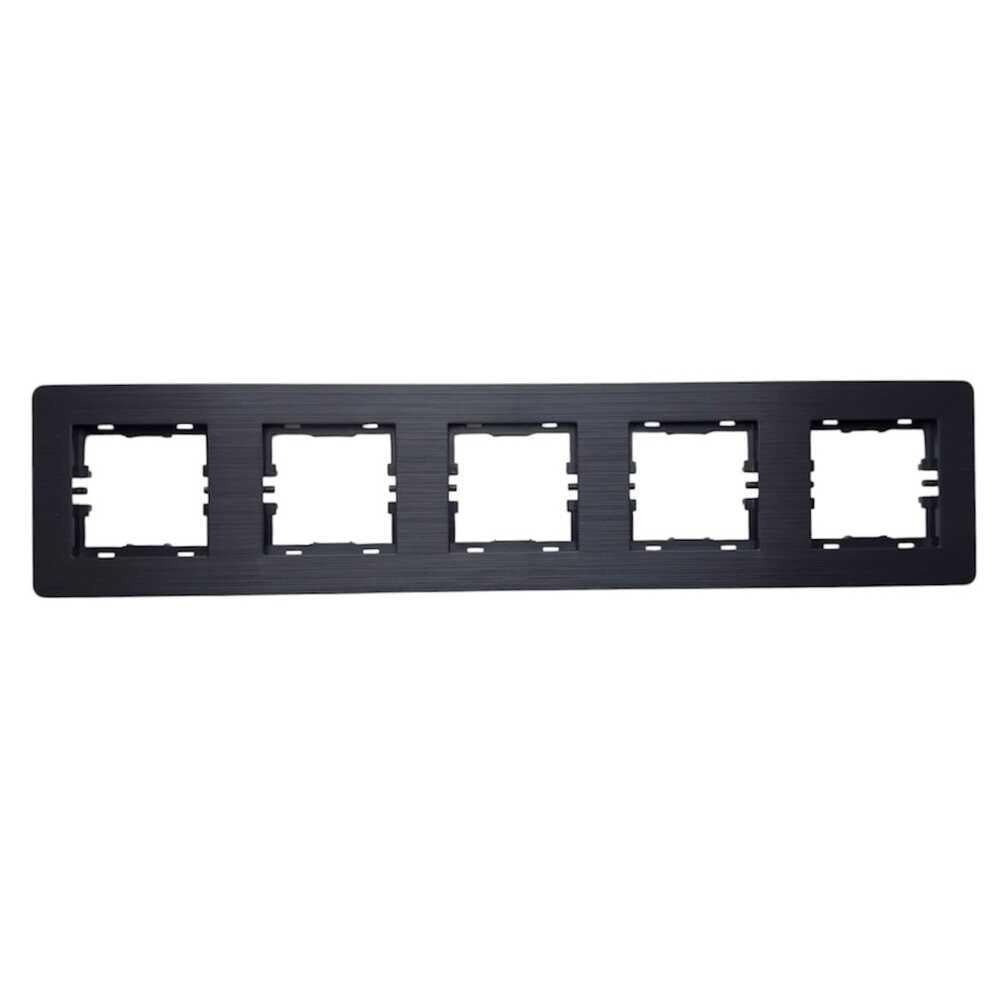 Рамка пятиместная Nilson Selene Антрацит (23362595)