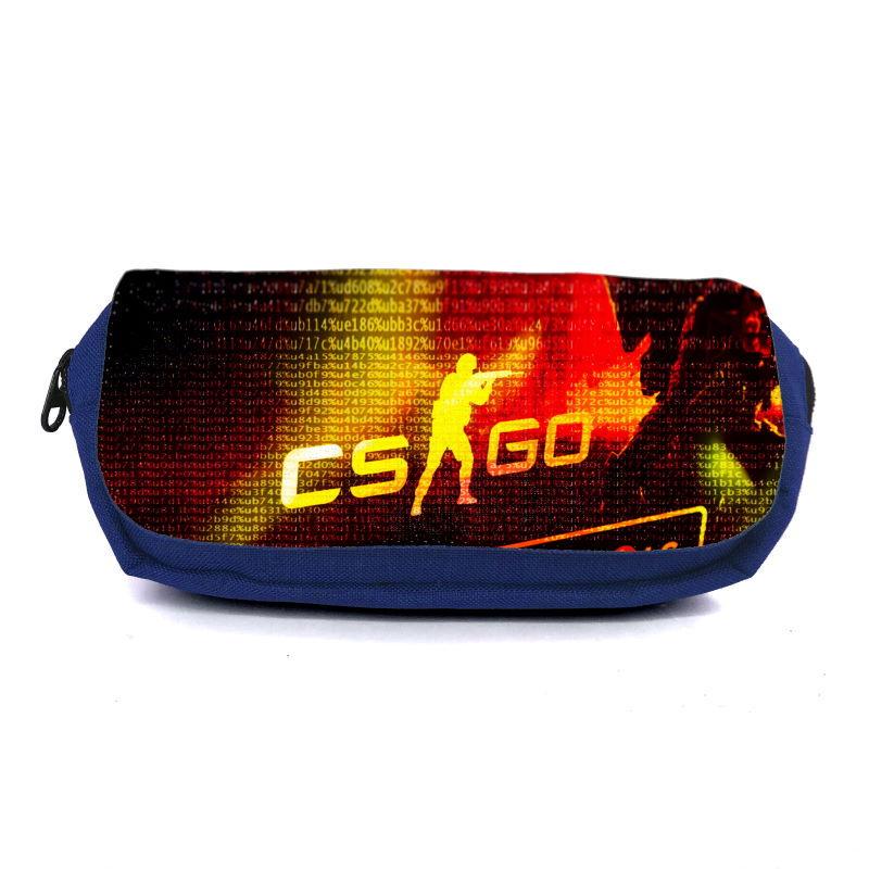 Пенал шкільний Контр Страйк CSGO-0027 Синій (1442383542)