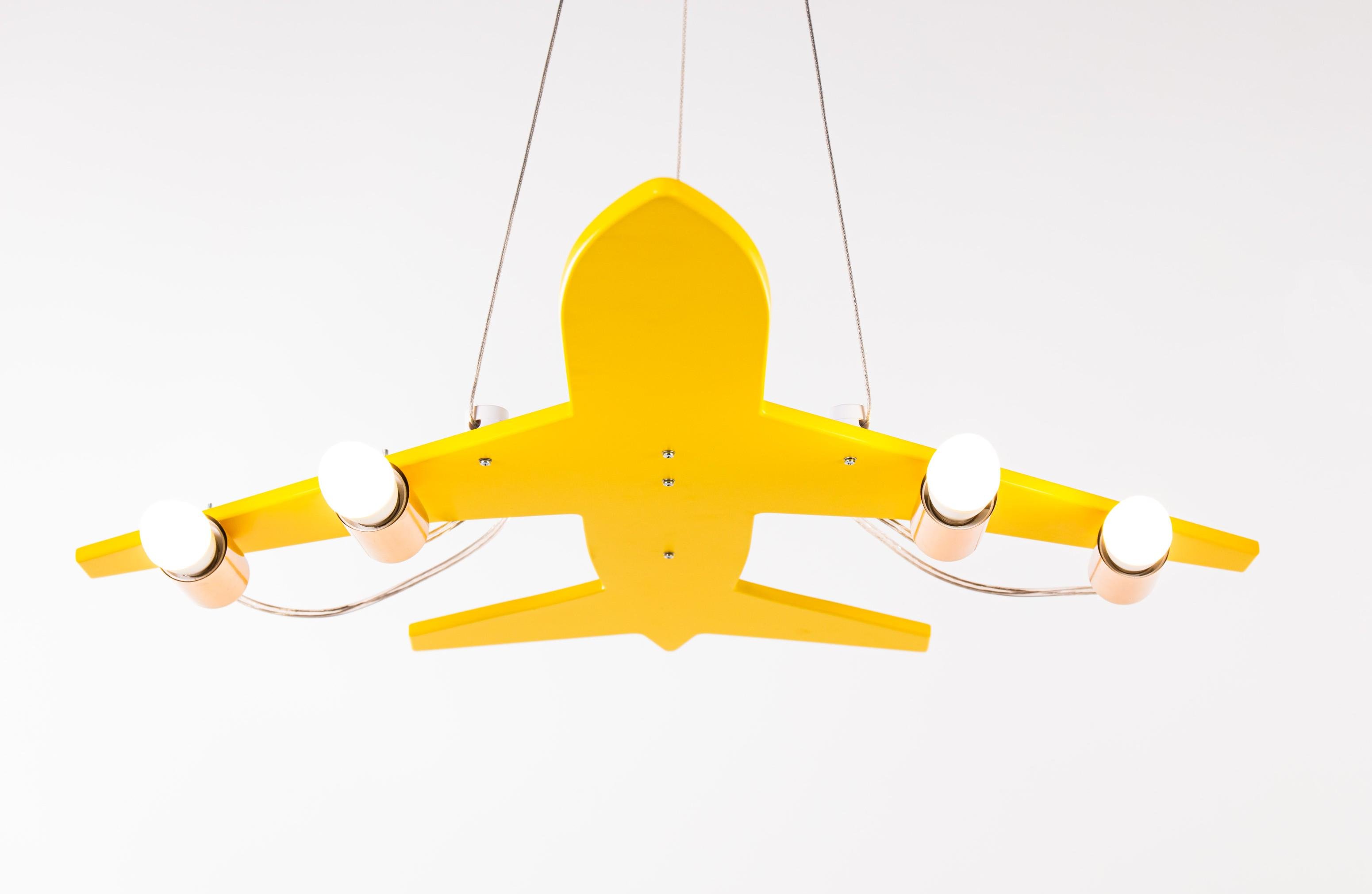 Люстра MoonPlane 778 Е27 4x40 Вт 70х70 см Желтый (10068722)