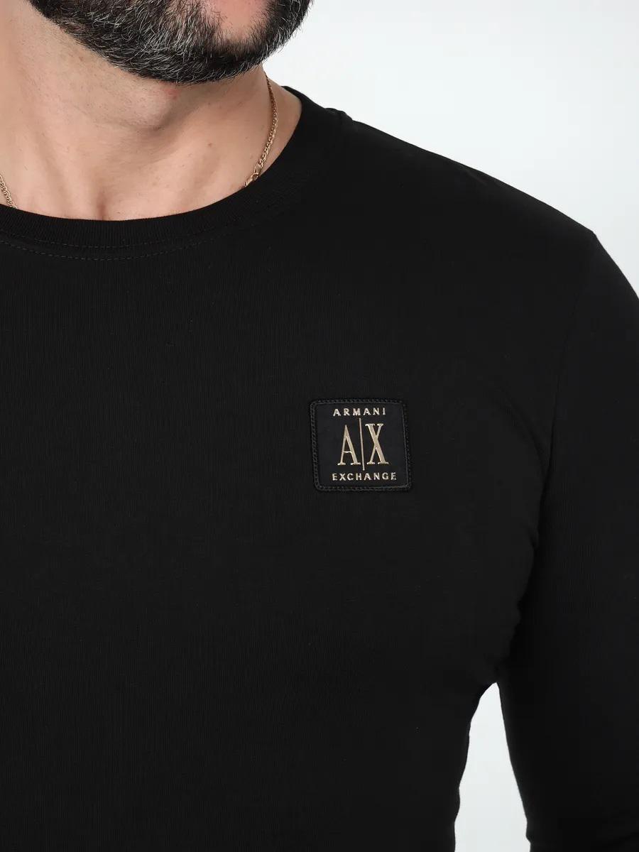 Лонгслив мужской Armani exchange Icon Period Logo AX-75-106 3XL Black - фото 3 Лонгслив мужской Armani exchange Icon Period Logo AX-75-106 3XL Black - фото 3