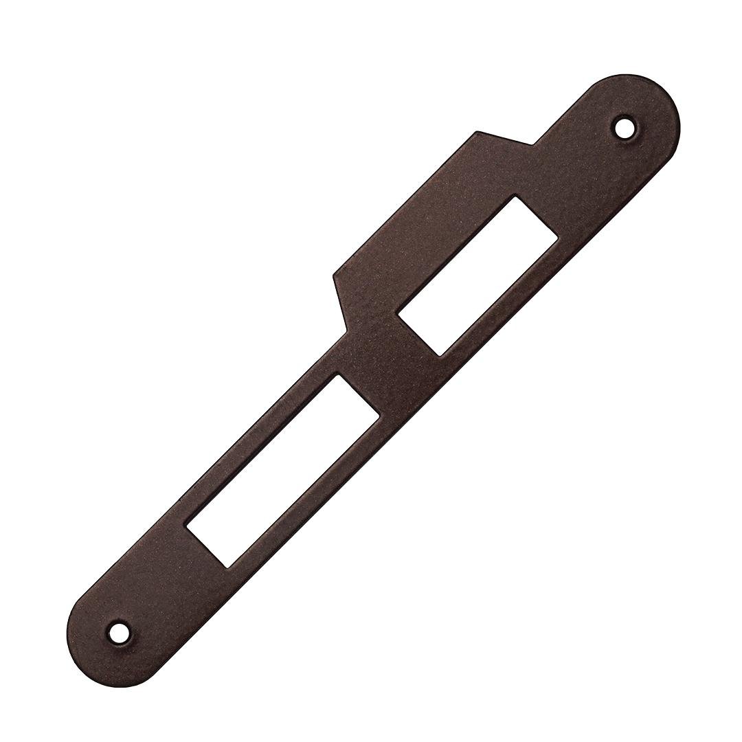 Ответная планка для замка AGB CENTRO PZ двойная с отбойником Бронзовый коричневый (B01000.05.22)