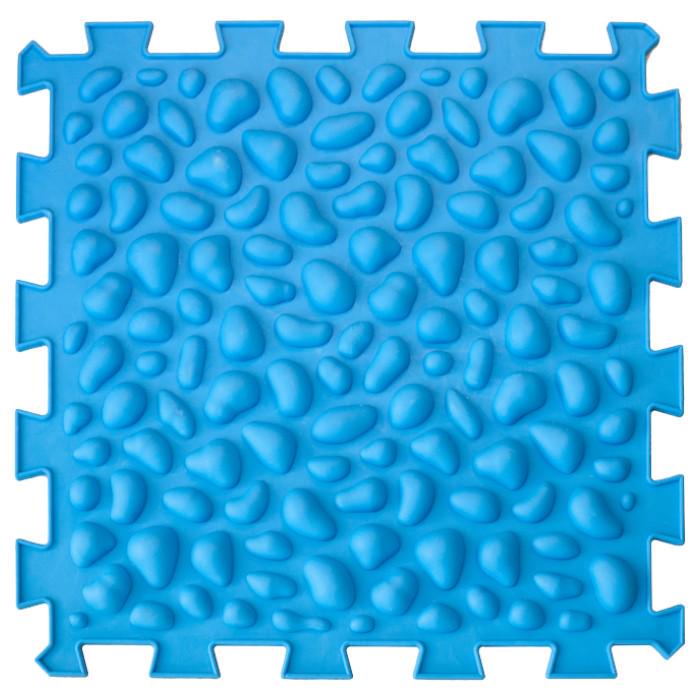 Коврик массажный пазл галька Голубой