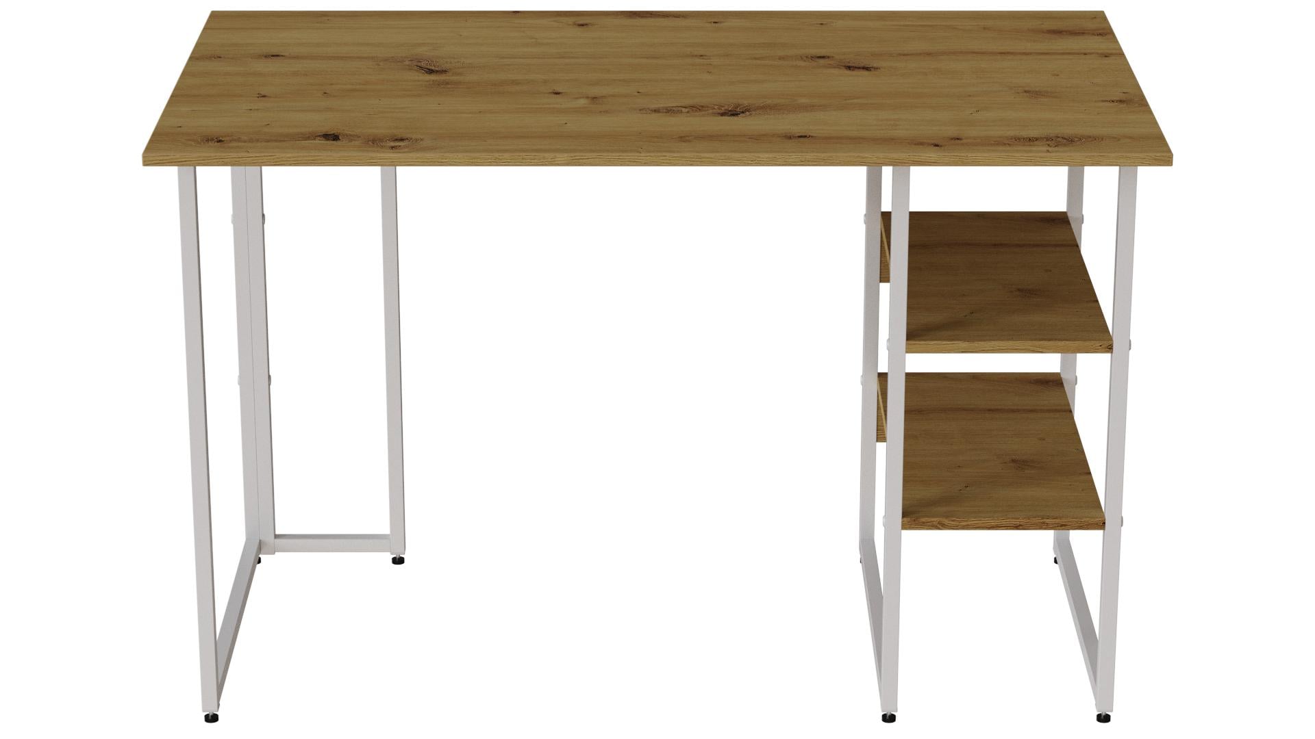 Комп'ютерний стіл Ferrum-decor КевінДСП 16 мм 75x100x60 Білий/Дуб Артизан (FRD-107205)