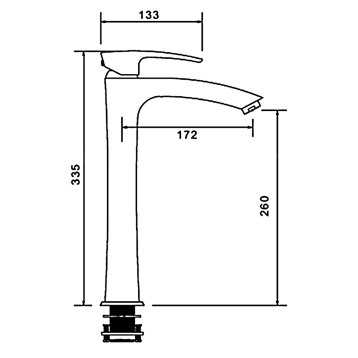 Смеситель для умывальника высокий Gappo G1007-42 Бронзовый (1046083) - фото 8 Смеситель для умывальника высокий Gappo G1007-42 Бронзовый (1046083) - фото 8