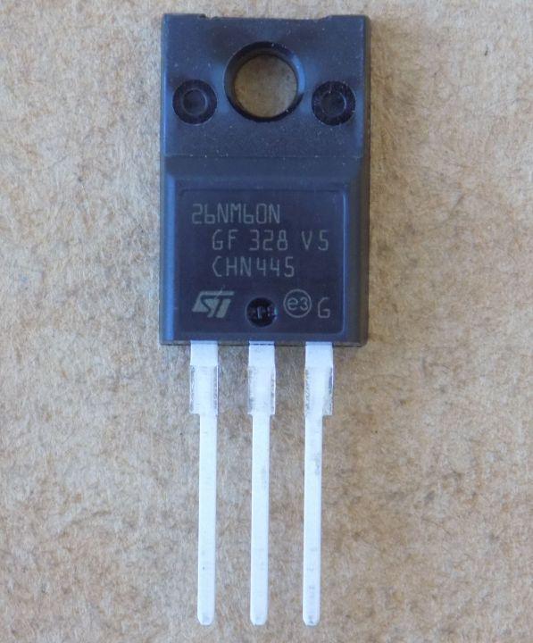 Транзистор STF26NM60N 26NM60N/ST26NM60N/ST26N60M2 для STF25NM60N/STF24NM60N/STF21 (38658)
