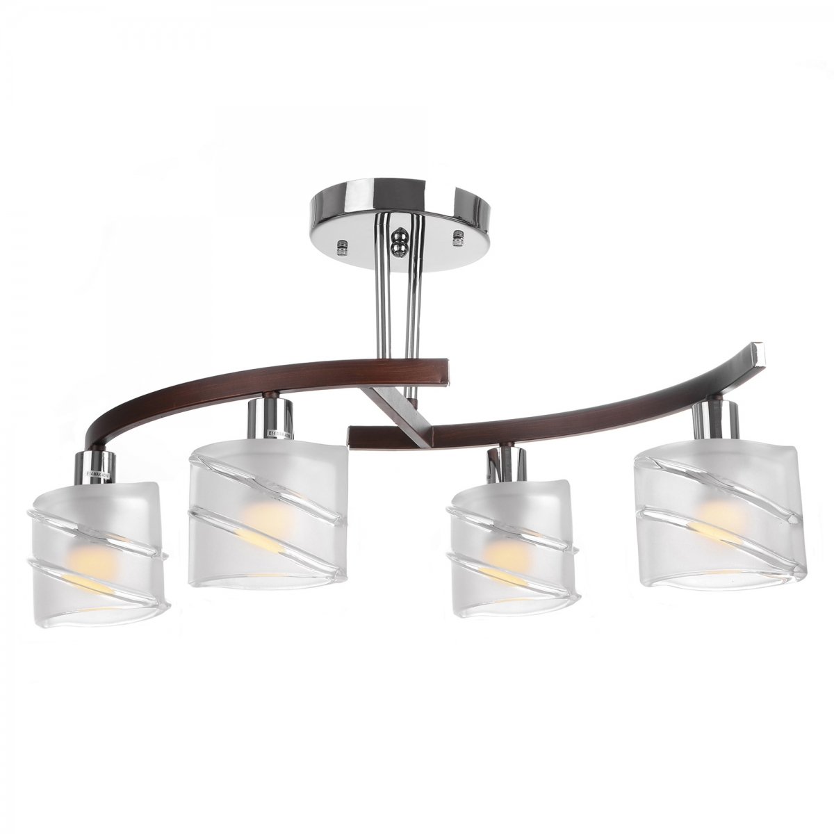 Люстра Brille BR-591S/4 E14 CH W (L66-053)