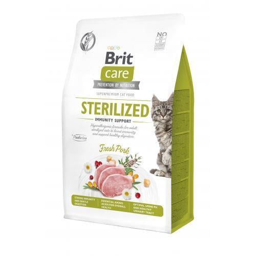 Сухой корм Brit Care Cat by Nutrition Sterilized Immunity Support 400 г
